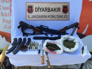 Bismil’de uyuşturucu ve silah ele geçirildi