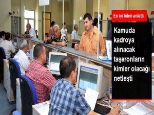 Kamuda Kadroya Alınacak Taşeron İşçilerin Kimler Olacağı Netleşti