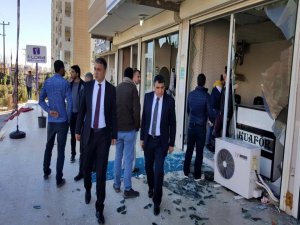 Sayar ve Ebedinoğlu’ndan esnafa ziyaret