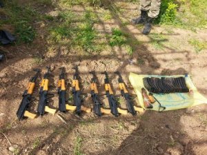 Silopi’de 7 adet kalaşnikof ele geçirildi