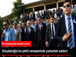 Kılıçdaroğlu'na Şehit Cenazesinde Yumurtalı Protesto
