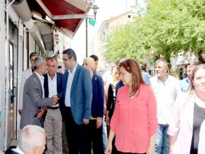 HDP heyetinden esnaf ve halk ziyareti