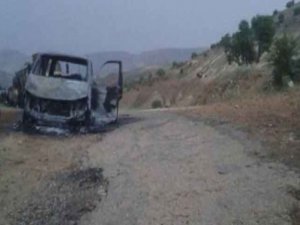 Önce vurdular, sonra yaktılar