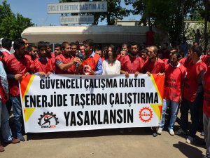 İşçi, taşeronu kaldırmak isteyen şirket aleyhine eylem başlattı