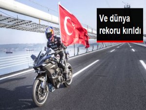 Kenan Sofuoğlu, Osmangazi Köprüsü'nde Dünya Rekoru Kırdı