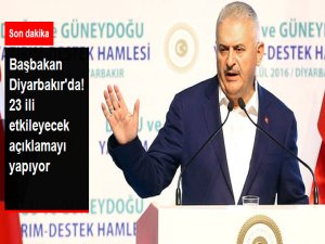 Başbakan Diyarbakır'da, 23 İli Etkileyecek Yatırım Paketini Açıklıyor