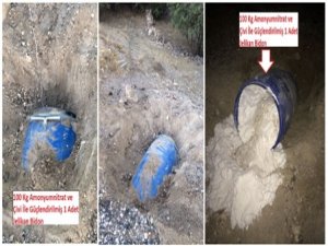 Yola tuzaklanan 100 kilogram patlayıcı imha edildi