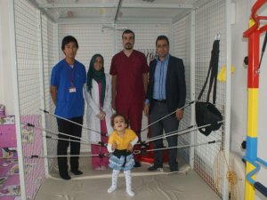 Rehabilitasyon merkezinde ‘İlk adım’ mutluluğu