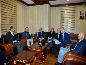 VALİ AKSOY, PES BAŞKANI VE AP HEYETİNİ KABUL ETTİ