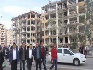 DTB Yönetimi Patlamanın Olduğu Yerde İnceleme Yaptı