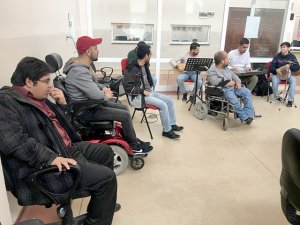 Engelli öğrenciler müzik dinletisi verdi