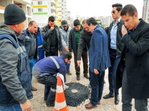 Atilla’dan asfalt çalışmasına denetim