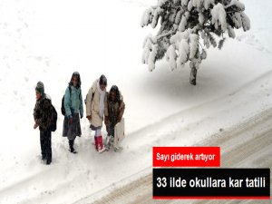 33 İlde Eğitime Kar Engeli