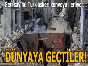 Türk askeri konvoyu Suriye'de