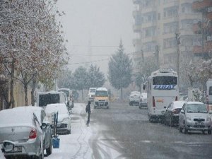 Diyarbakır'da kar sürücüler için çileye dönüştü