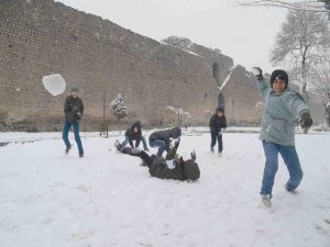 Diyarbakır beyaz örtü altında bir başka güzel