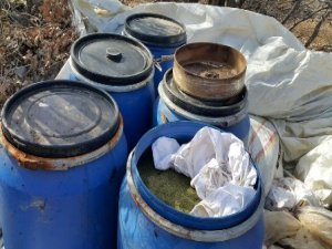 1 ton 787 kilogram esrar ele geçirildi