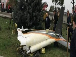Büyükçekmece'de helikopter düştü