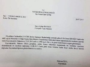 Tapu müdürü sağlık soruşturması yaptı