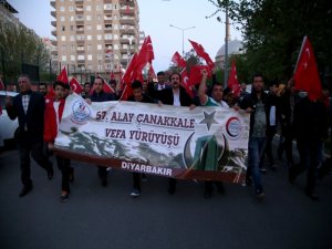 Diyarbakır'da "57. Alay Çanakkale Vefa Yürüyüşü"