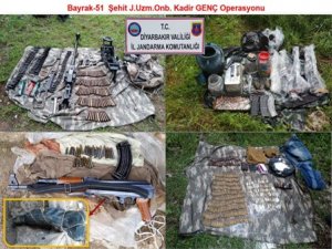 Silvan’da cephanelik ele geçirildi