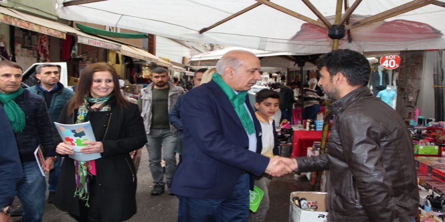 Yeşil Liste esnaf ziyaretlerini sürdürüyor