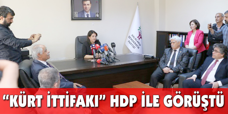 “KÜRT İTTİFAKI” HDP İLE GÖRÜŞTÜ