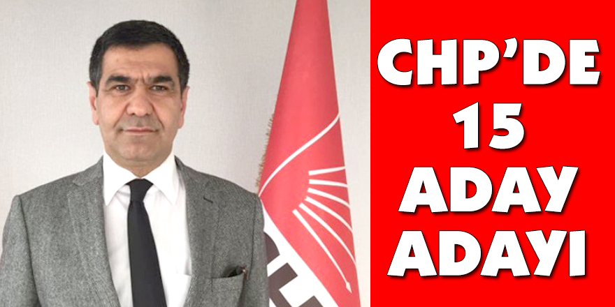 CHP’de 15 aday adayı