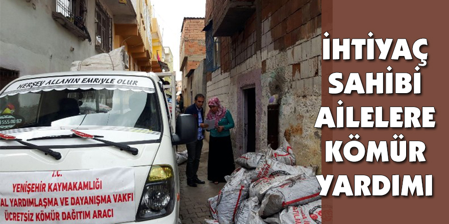 İhtiyaç sahibi ailelere kömür yardımı