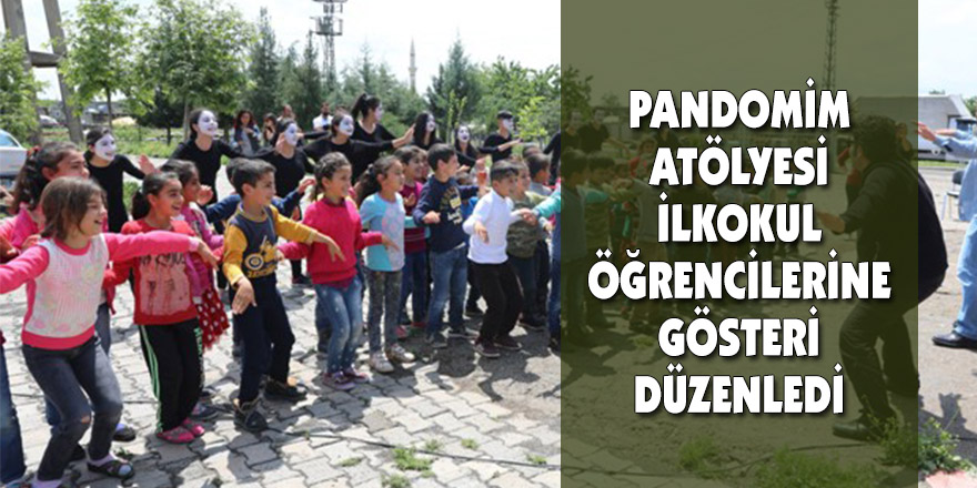 Pandomim atölyesi ilkokul öğrencilerine gösteri düzenledi