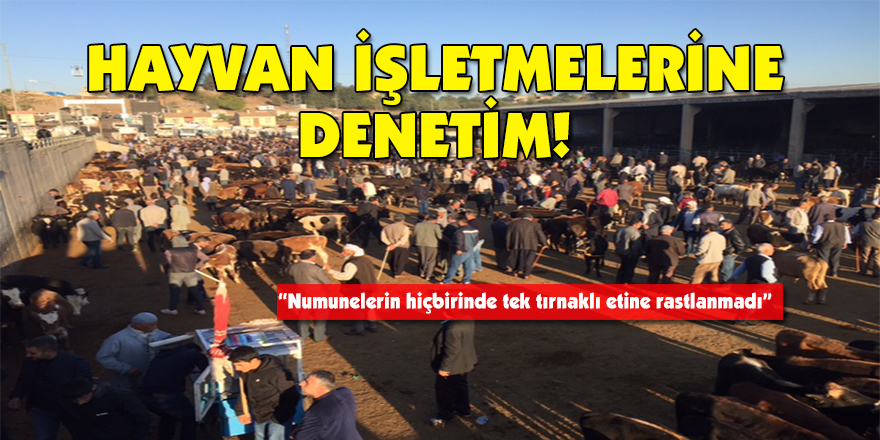 Hayvan işletmelerine denetim!
