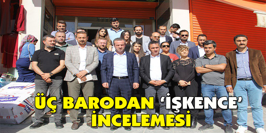 Üç barodan ‘işkence’ incelemesi