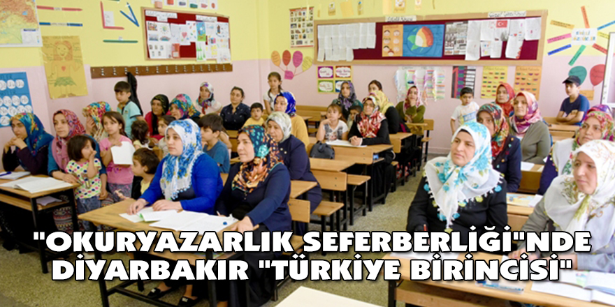 "Okuryazarlık Seferberliği"nde Diyarbakır "Türkiye birincisi"