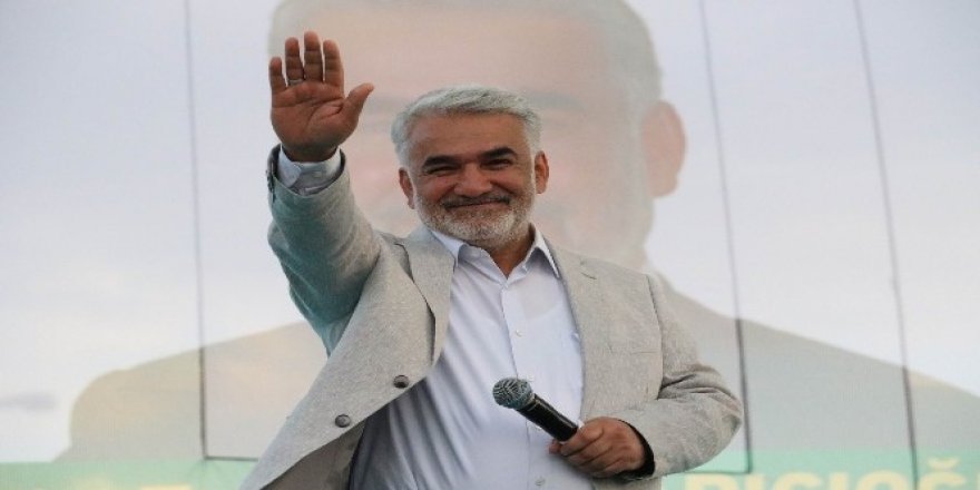 Hüda-Par’ın bağımsız adayı Yapıcıoğlu, Diyarbakır’da miting düzenledi