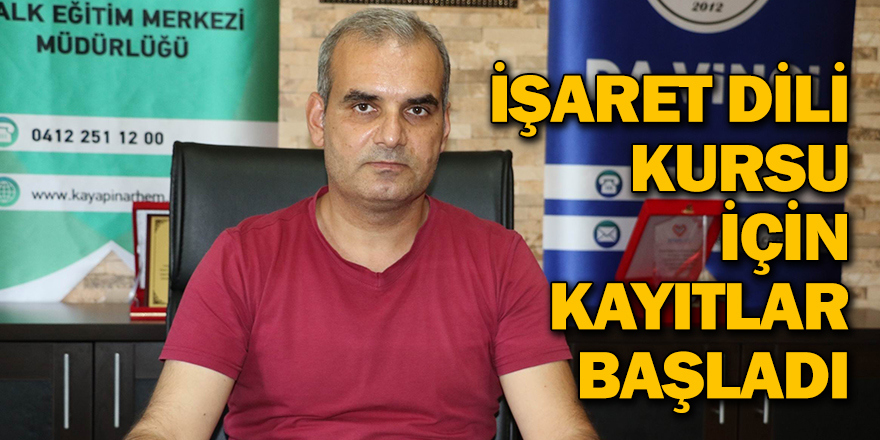 İŞARET DİLİ KURSU İÇİN KAYITLARA BAŞLANDI