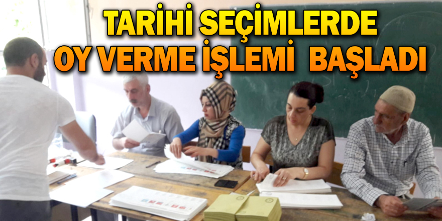 Tarihi seçimlerde oy verme işlemi başladı
