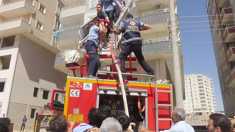 Mardin’de korkutan yangın