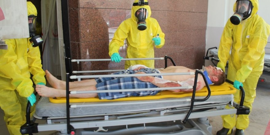 Mardin’de gerçeği aratmayan KBRN tatbikatı