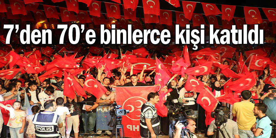 Diyarbakır 15 Temmuz’da meydandaydı