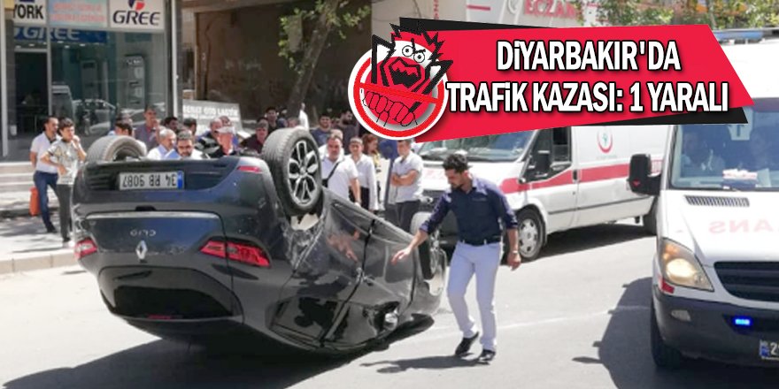 Diyarbakır'da trafik kazası: 1 yaralı