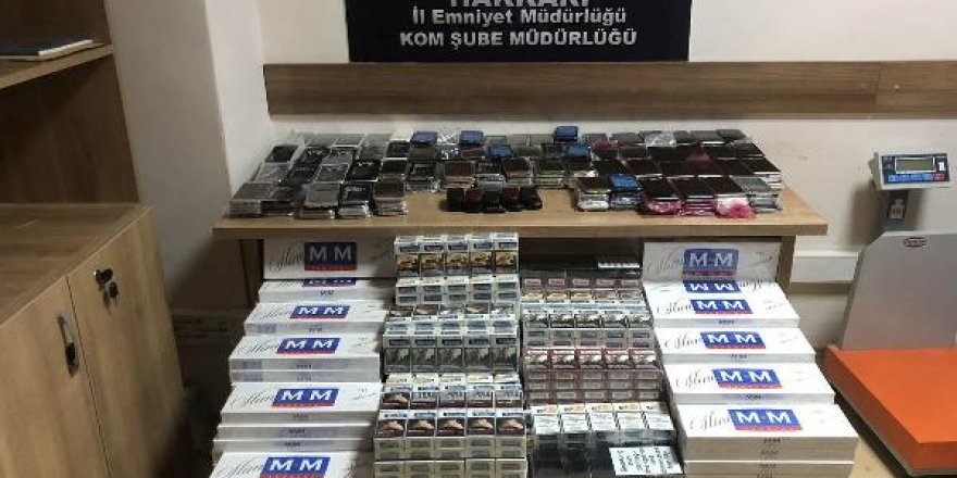 Hakkari'de Kaçak Sigara Ele Geçirildi