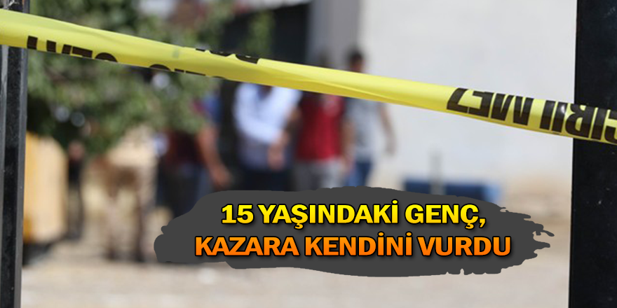 Kazara kendini vurdu