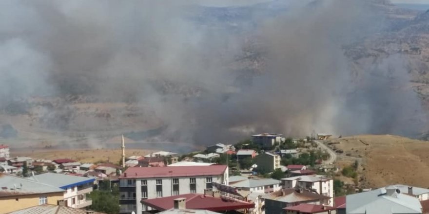 Kulp’ta çöp yangını paniğe neden oldu