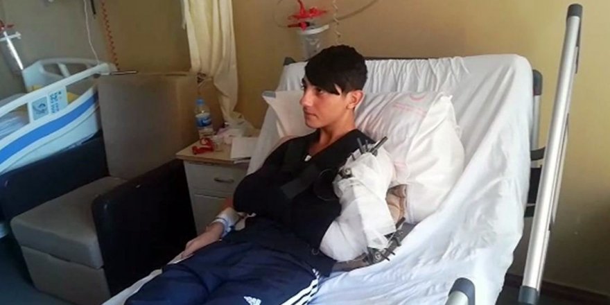 İş kazasında kolu kopan çocuk nakil bekliyor