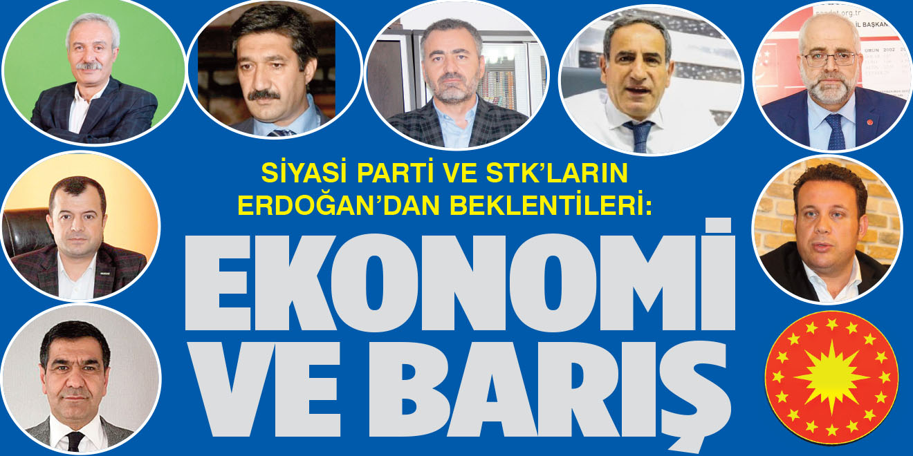 Diyarbakır'daki siyasi parti ve STK’ların Erdoğan’dan beklentileri