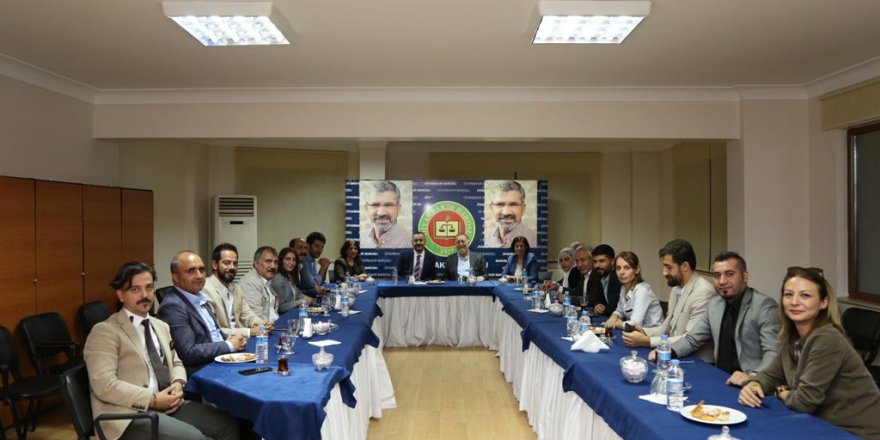 HDP Eş Genel Başkanı Sezai Temelli’den baro ziyareti