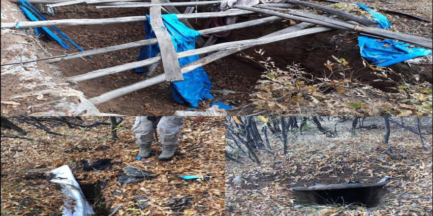 PKK'ye ait 13 sığınak imha edildi