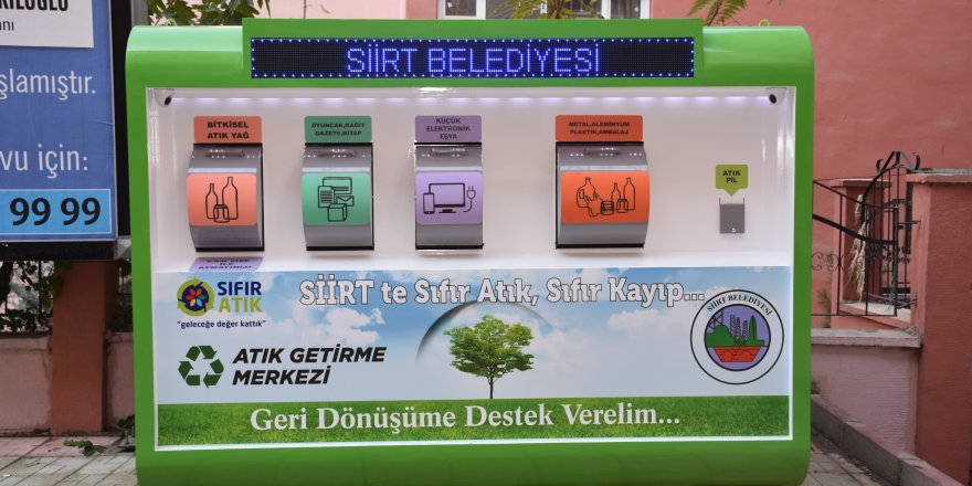 Siirt Belediyesinden "Sıfır Atık Projesi"ne destek