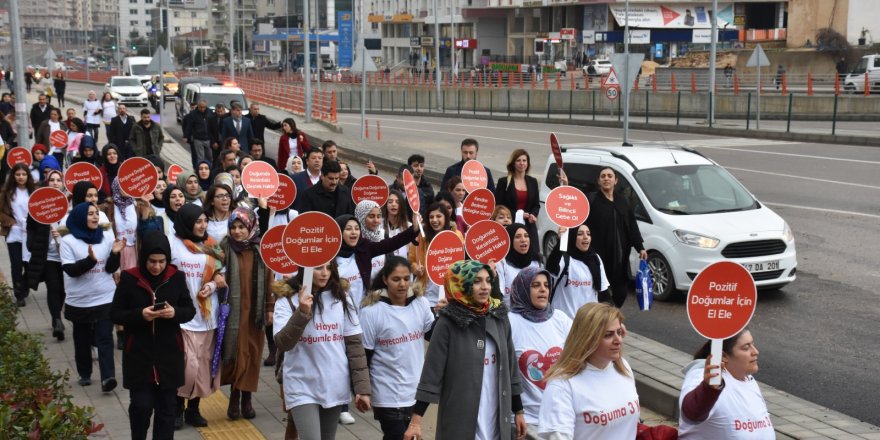 Mardin'de "Gebe Okulu Farkındalık Yürüyüşü"