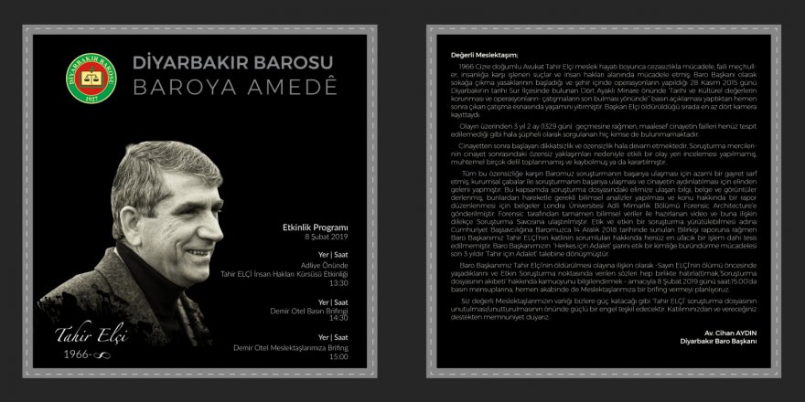 Elçi soruşturmasına katkı sunacak brifing 8 Şubat’ta